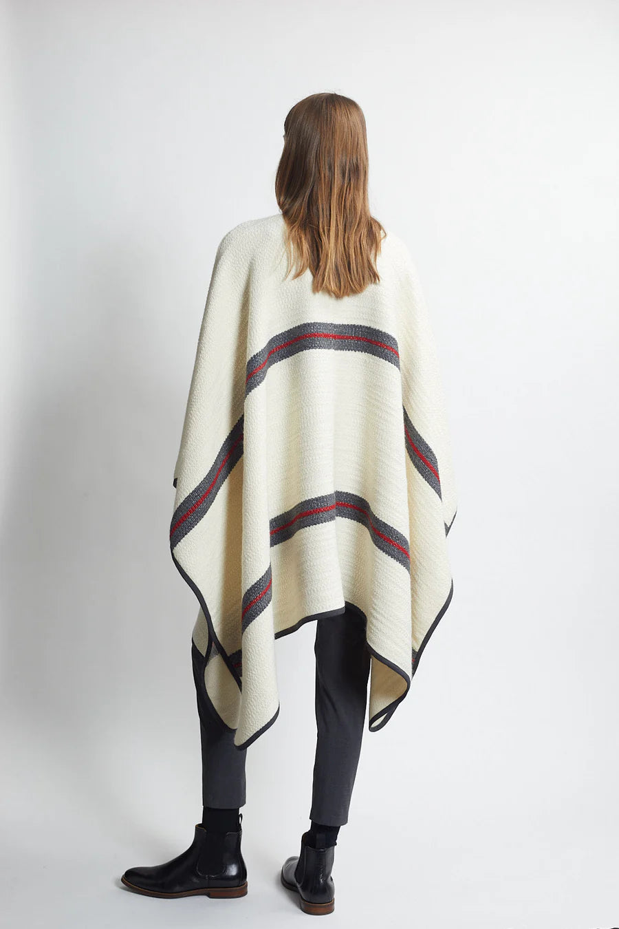 Striped Cloak in Ivory, from The Salting